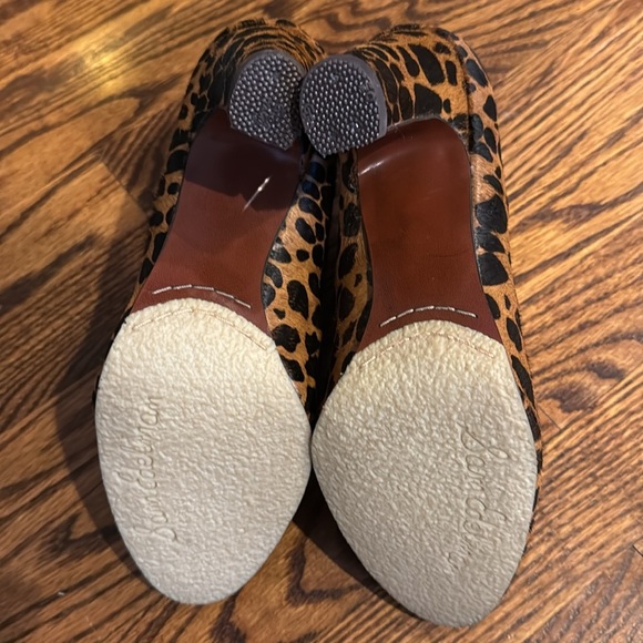 Sam Edelman Simone Ankle Boots Leopard Cheetah Print Leather Upper Women's 9 - Picture 4 of 6